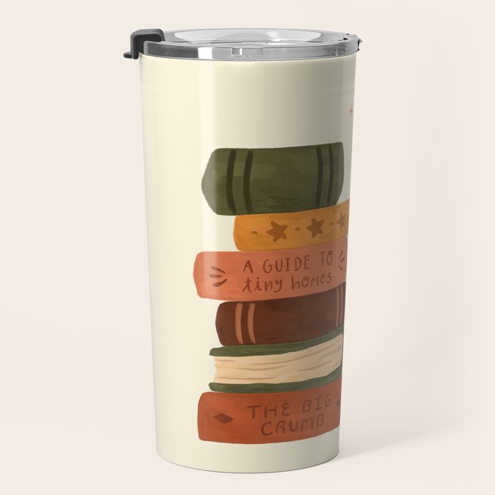 Mouse's Book Pile Travel Mug Gallery Image 3