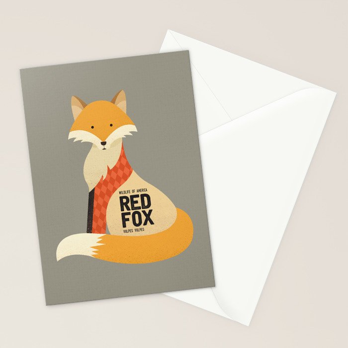 Hello Red Fox Stationery Card Gallery Image 2