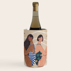 Women by the Sea Modern Beach Illustration Wine Chiller Gallery Image 1