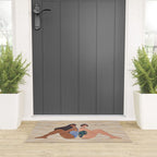 Women by the Sea Modern Beach Illustration Welcome Mat Gallery Image 3
