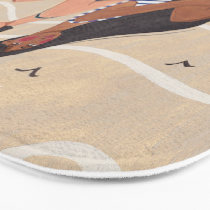 Women by the Sea Modern Beach Illustration Bath Mat Gallery Image 3