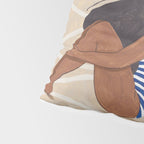 Women by the Sea Modern Beach Illustration Pillow Sham Gallery Image 4