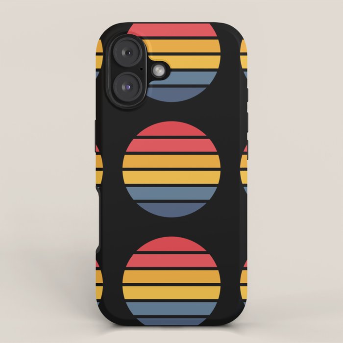 Retro Stripes Circle - Enko iPhone Case