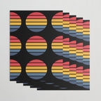 Retro Stripes Circle - Enko Wrapping Paper Gallery Image 3