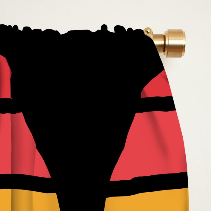 Retro Stripes Circle - Enko Window Curtain Gallery Image 2