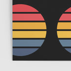 Retro Stripes Circle - Enko Poster Gallery Image 3