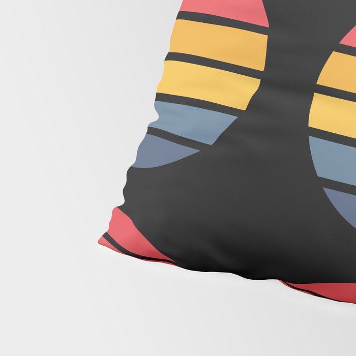 Retro Stripes Circle - Enko Pillow Sham Gallery Image 4