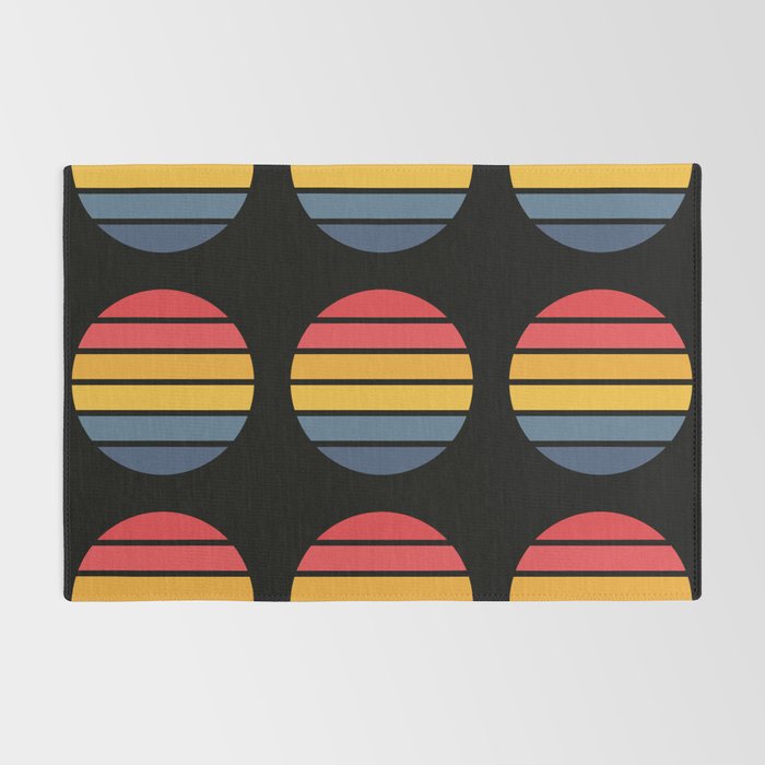 Retro Stripes Circle - Enko Rug Gallery Image 2
