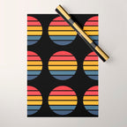 Retro Stripes Circle - Enko Wrapping Paper Gallery Image 1