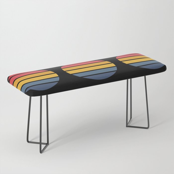 Retro Stripes Circle - Enko Bench Gallery Image 1