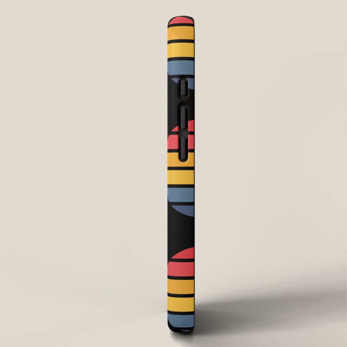 Retro Stripes Circle - Enko iPhone Case Gallery Image 2