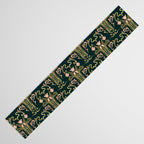 Deco Tulip Bloom - Art Deco Floral Nouveau Deep Forest Table Runner Gallery Image 3