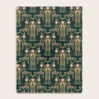 Deco Tulip Bloom - Art Deco Floral Nouveau Deep Forest Notebook Gallery Image 4