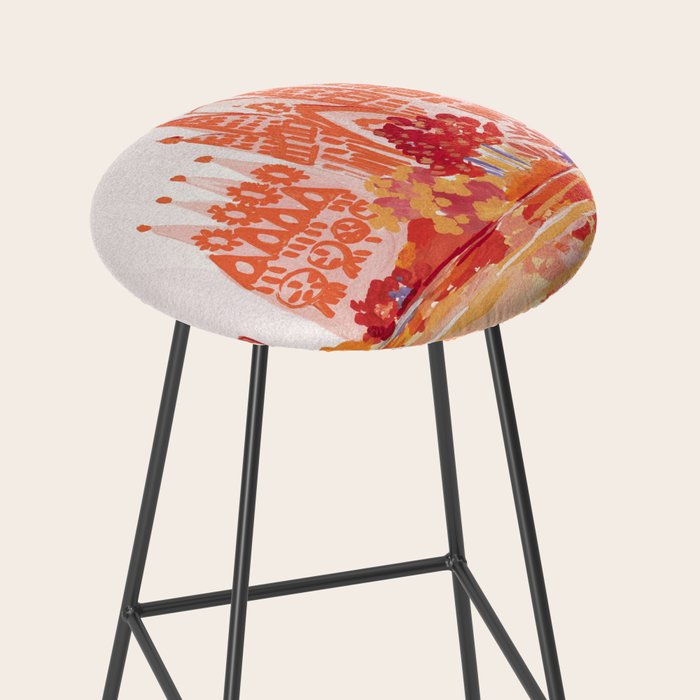 Botanical Sagrada Familia Stool Gallery Image 2