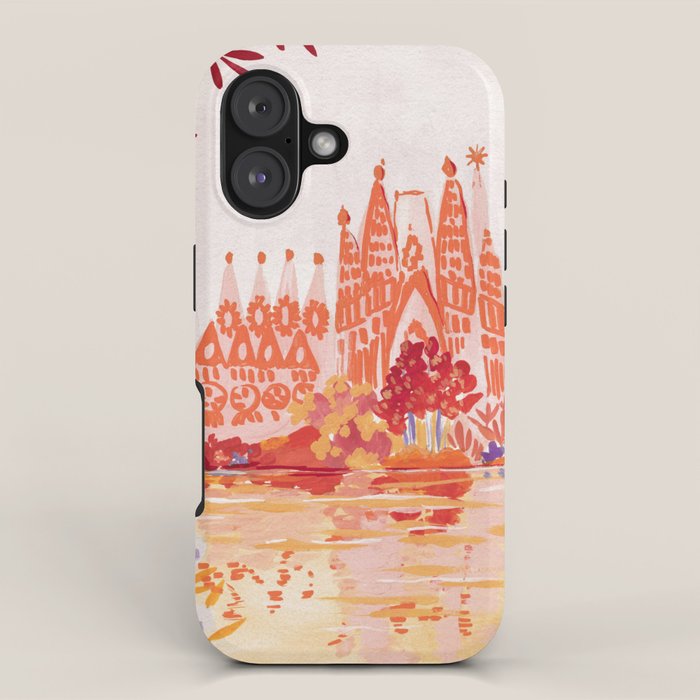 Botanical Sagrada Familia iPhone Case Gallery Image 1