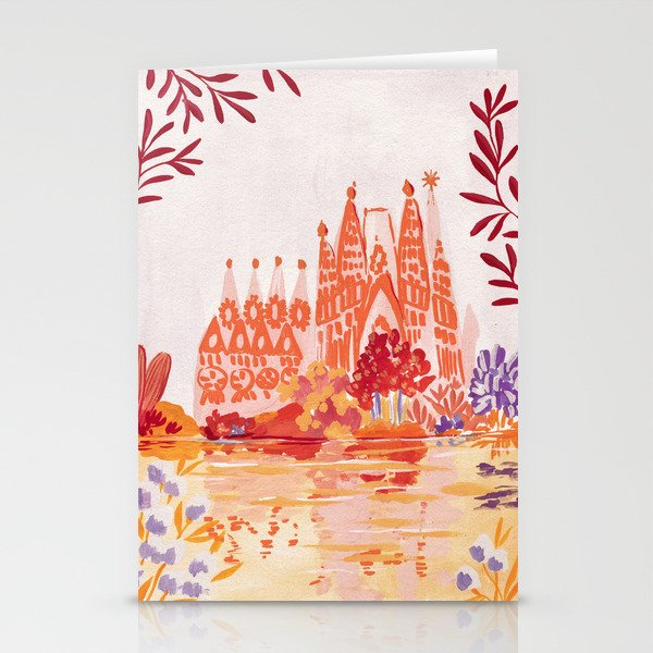 Botanical Sagrada Familia Stationery Card Gallery Image 1