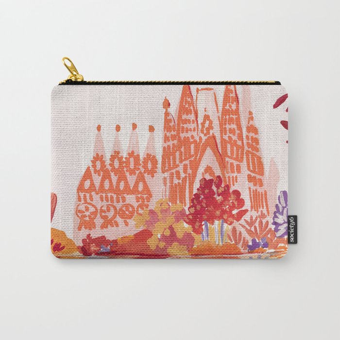 Botanical Sagrada Familia Carry All Pouch Gallery Image 1