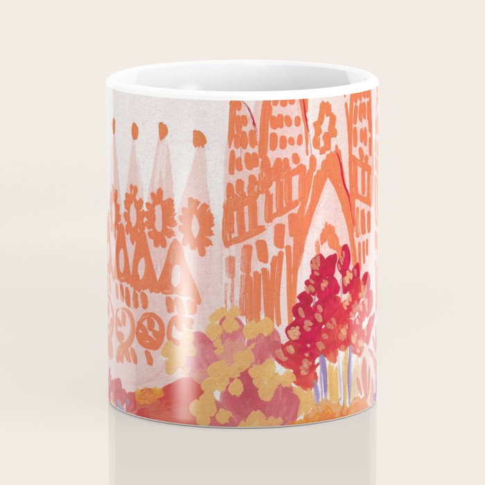 Botanical Sagrada Familia Coffee Mug Gallery Image 4