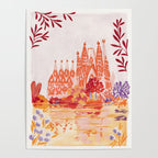 Botanical Sagrada Familia Poster Gallery Image 4