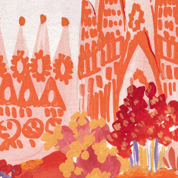 Botanical Sagrada Familia Coffee Mug Gallery Image 2