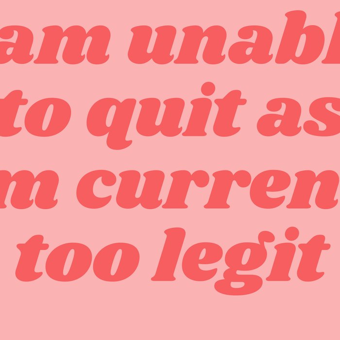 unable to quit Coffee Mug Gallery Image 2