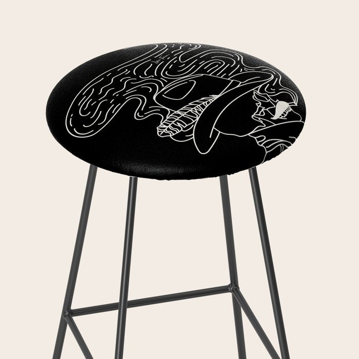 Love or Die Tryin' Cowhand - Black & White Stool Gallery Image 2