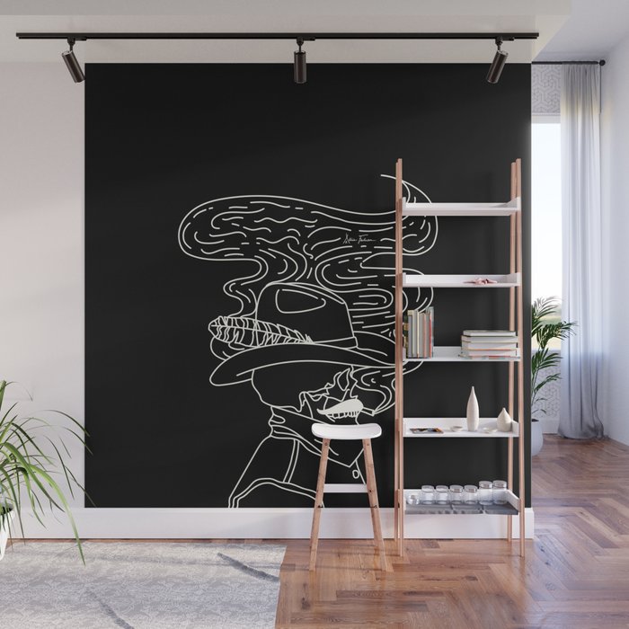 Love or Die Tryin' Cowhand - Black & White Wall Mural Gallery Image 1