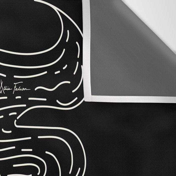 Love or Die Tryin' Cowhand - Black & White Wall Tapestry Gallery Image 3