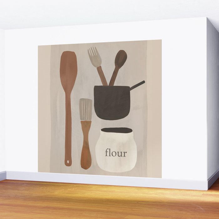Kitchen Still Life I Wall Mural Gallery Image 2