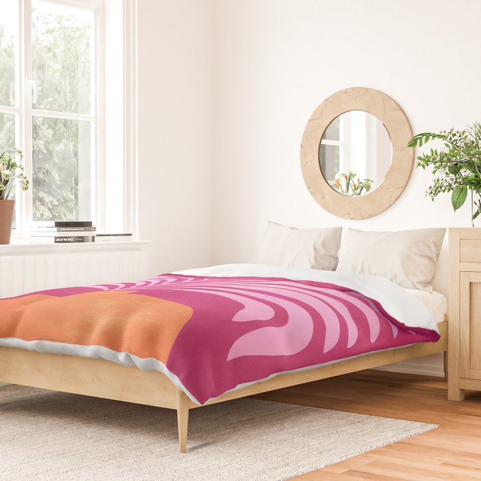 THE VASE 02: Bordeaux Wine Leaves Duvet Cover Gallery Image 2