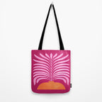 THE VASE 02: Bordeaux Wine Leaves Tote Bag Gallery Image 2