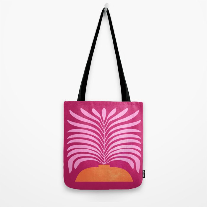 THE VASE 02: Bordeaux Wine Leaves Tote Bag Gallery Image 2