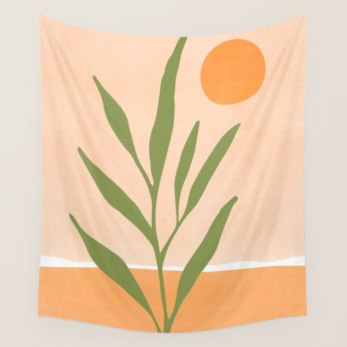 Southwest Sunrise Abstract Landscape Wall Tapestry Gallery Image 1