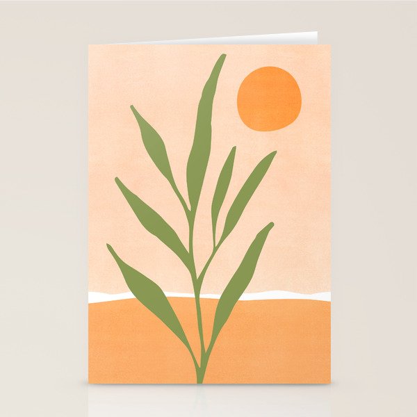 Southwest Sunrise Abstract Landscape Stationery Card Gallery Image 2