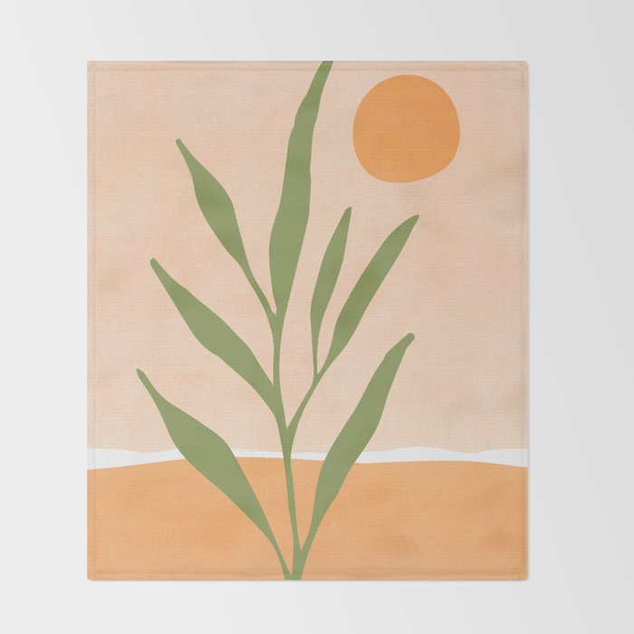 Southwest Sunrise Abstract Landscape Throw Blanket Gallery Image 2