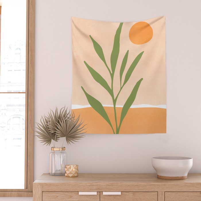 Southwest Sunrise Abstract Landscape Wall Tapestry Gallery Image 2