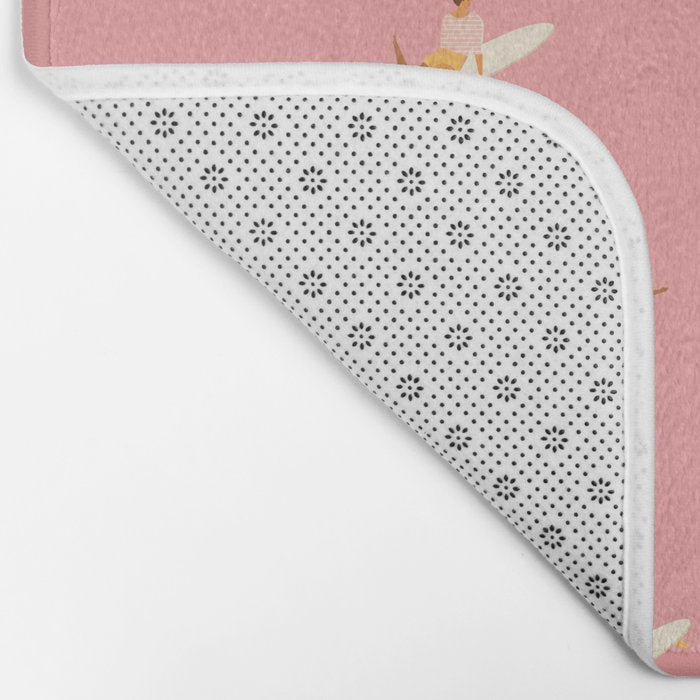 Surf girls in pink Bath Mat Gallery Image 2