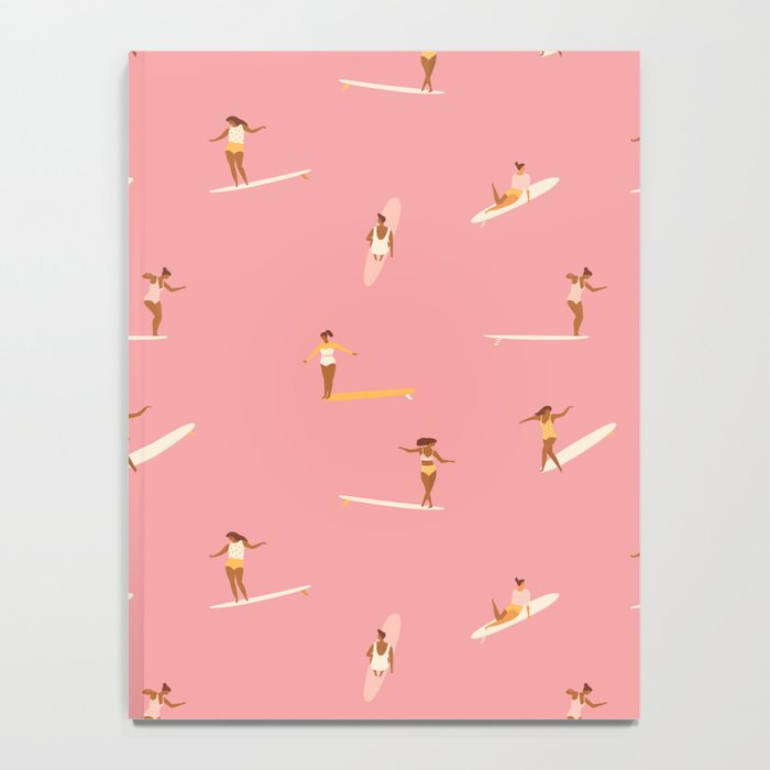 Surf girls in pink Notebook Gallery Image 4