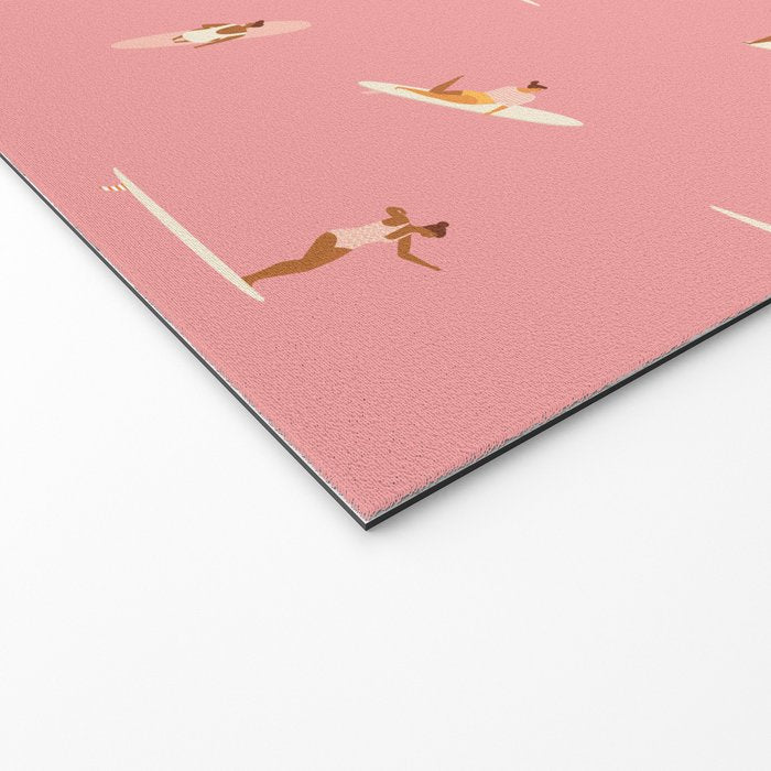Surf girls in pink Welcome Mat Gallery Image 2