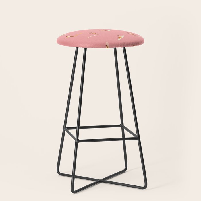Surf girls in pink Stool Gallery Image 1