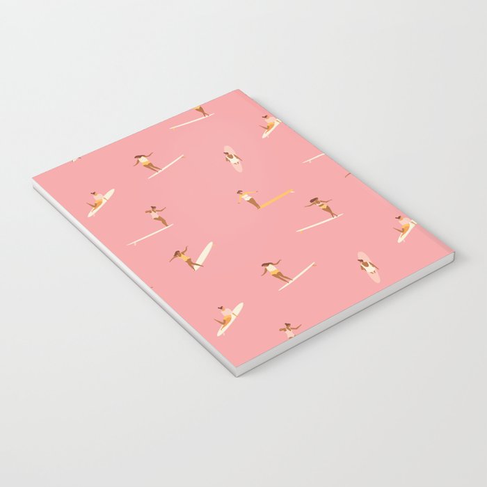 Surf girls in pink Notebook Gallery Image 3