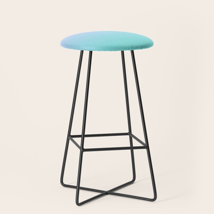 Light Purple Turquoise Gradient Stool