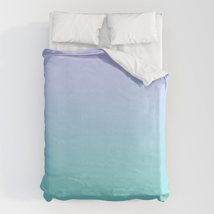 Light Purple Turquoise Gradient Duvet Cover Gallery Image 6