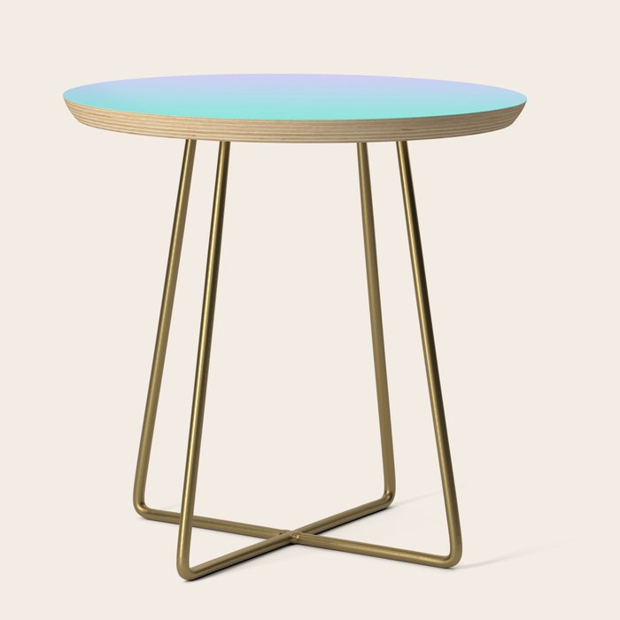 Light Purple Turquoise Gradient Side Table Gallery Image 1