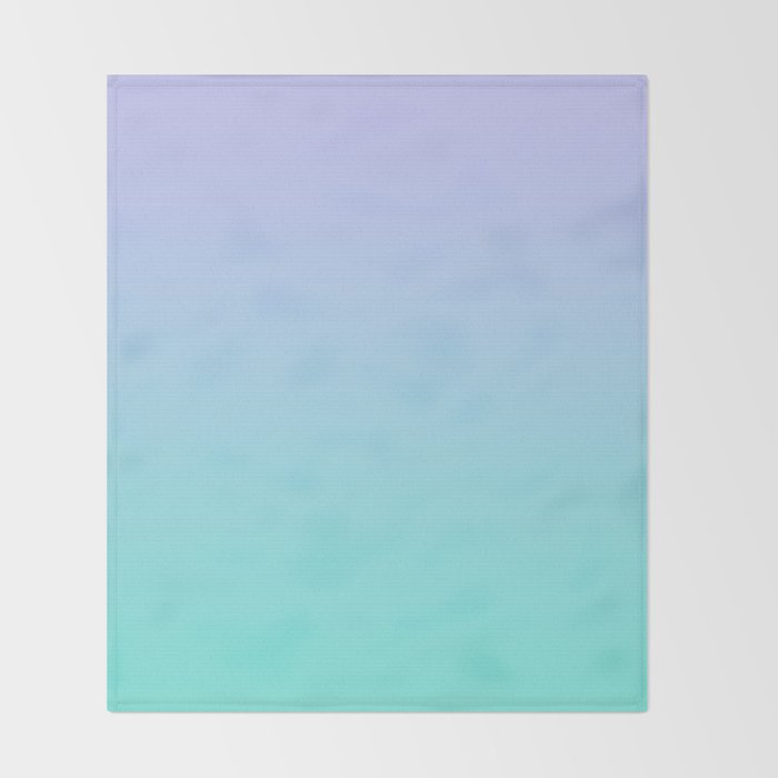 Light Purple Turquoise Gradient Throw Blanket Gallery Image 2