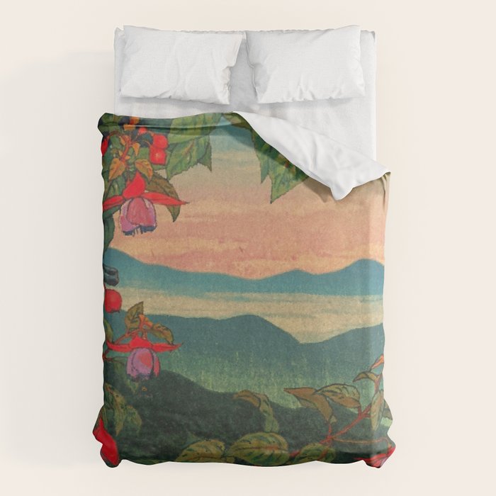 Sunset at Binyiensu Duvet Cover Gallery Image 6