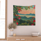 Sunset at Binyiensu Wall Tapestry Gallery Image 2