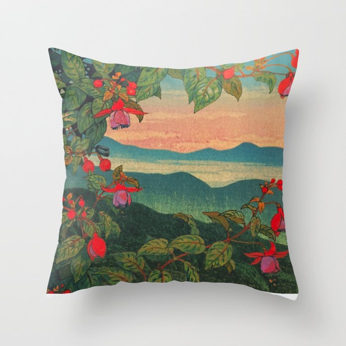 Sunset at Binyiensu Throw Pillow Gallery Image 6