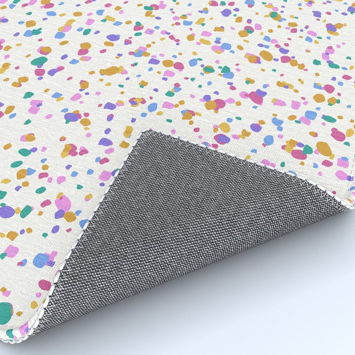 Festive Speckled Dot Pattern - Funfetti Rainbow Rug Gallery Image 4