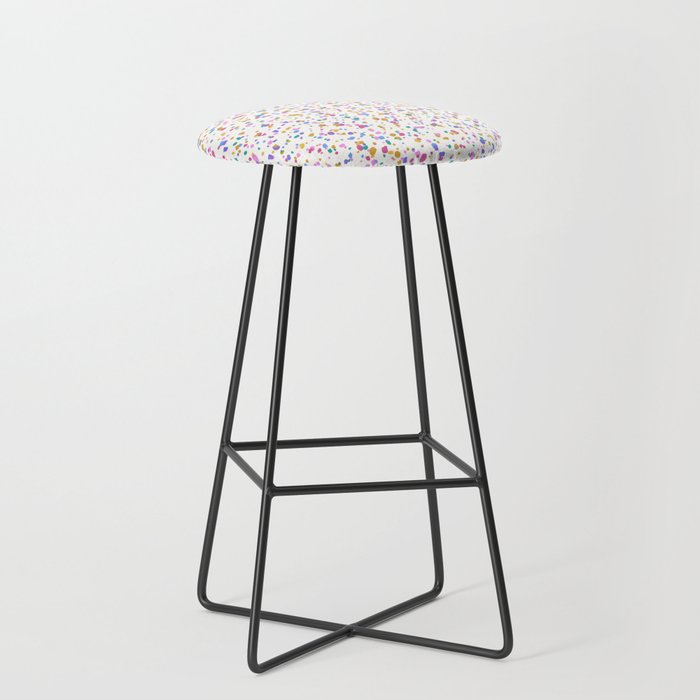 Festive Speckled Dot Pattern - Funfetti Rainbow Stool Gallery Image 1